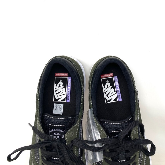 💖MEGA SALE💖VANS GILBERT CROCKET Canvas Green Black Women’s VN0A5JIFALM - Picture 6 of 10
